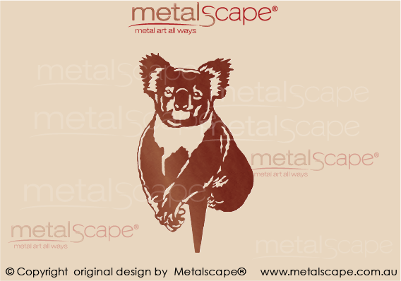 Metalscape - Metal Garden Art - Gardenscape -Koala on spike