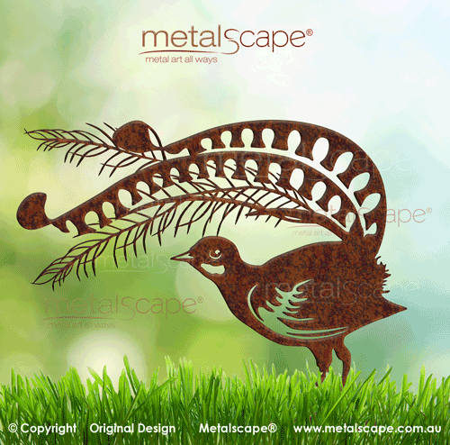 Metalscape Metal Garden Art - Superb Lyrebird - Native Bird