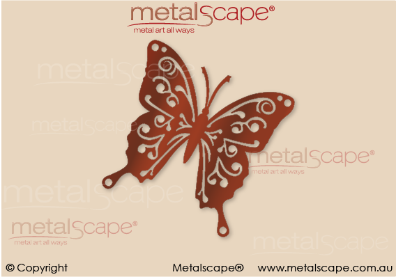 Metalscape - Metal Garden Art - Gardenscape -Butterfly Wall Mount