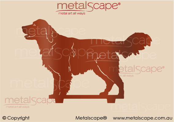 Metalscape - Metal Garden Art - Gardenscape -Golden Retriever - Medium
