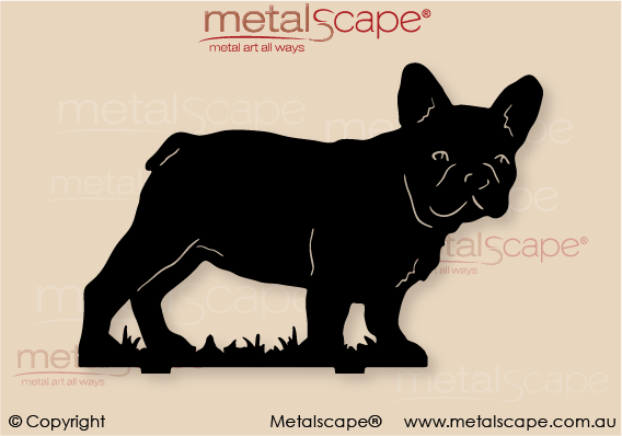 Metalscape - Metal Garden Art - Gardenscape -French Bulldog  - Life Size