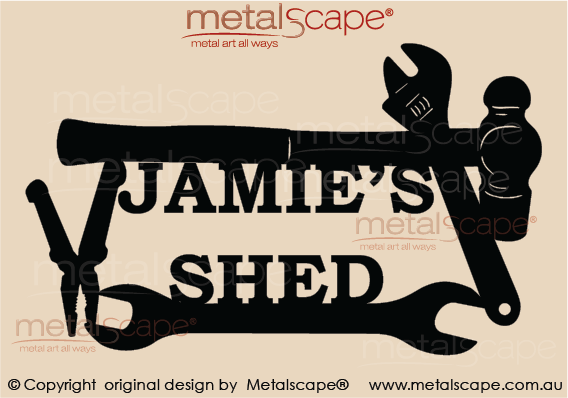 Metalscape - Metal Garden Art - Gardenscape -Custom Work Shed Sign