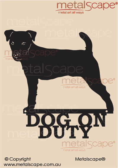 Metalscape - Metal Garden Art - Gardenscape -Dog on Duty Jack Russell