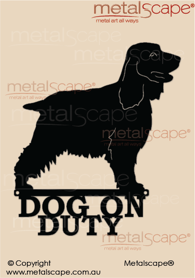 Metalscape - Metal Garden Art - Gardenscape -Dog on Duty - English Cocker Spaniel