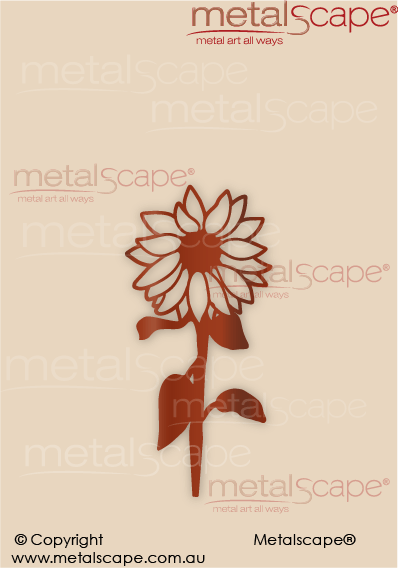 Metalscape - Metal Garden Art - Gardenscape -Sunflower 3 on spike - Small