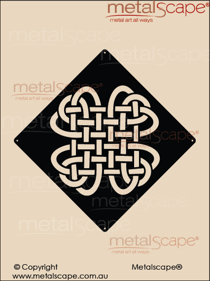 Metalscape - Metal Garden Art - Gardenscape -Small Celtic Knot 2 Wall Plaque
