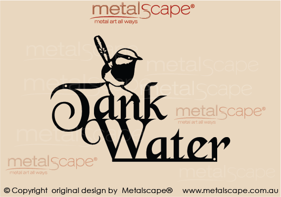 Metalscape - Metal Garden Art - Gardenscape -Tank Water Wren