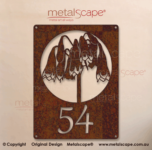 Metalscape - Metal Garden Art - Gardenscape -Customised House number Christmas Bells
