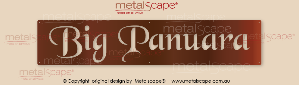 Metalscape - Farm Property Signs-Extra Large Property Sign - Classic Cut style