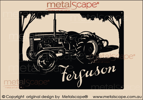 Metalscape - Farm Property Signs-Medium Property Sign Ferguson Tractor T20