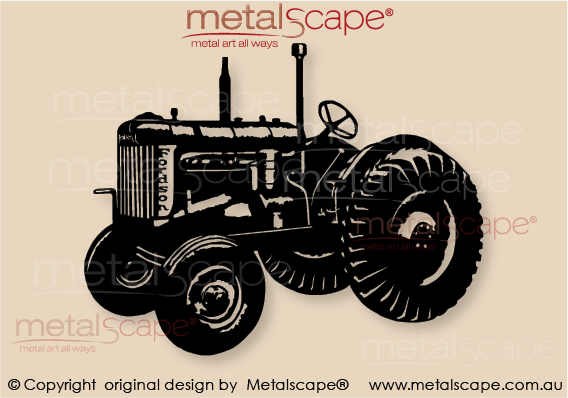 Countryscape - Metalscape - Metal Art - Farm-Fordson Major Tractor - Extra Large