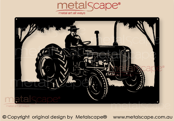 Countryscape - Metalscape - Metal Art - Farm-Massey Ferguson 35 Plaque No Roll bar