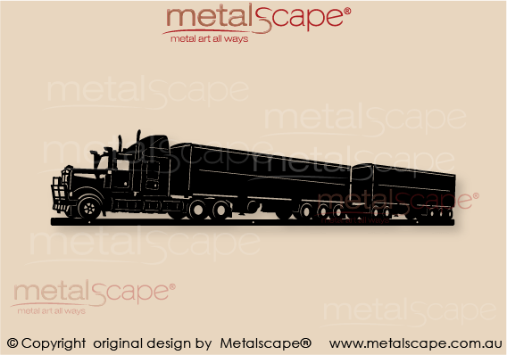 Countryscape - Metalscape - Metal Art - Farm-Turck - Kenworth T904 Road Train - Tipper