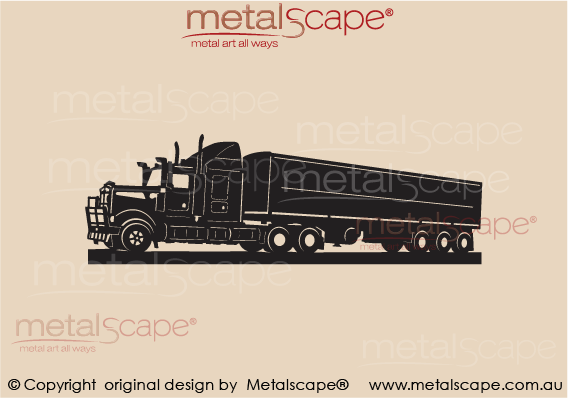 Countryscape - Metalscape - Metal Art - Farm-Truck - Kenworth T904 Semi Trailer - Tipper