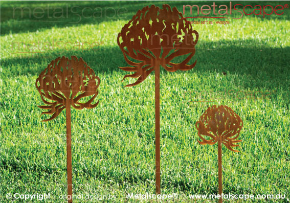 Garden art Waratah