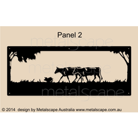 Panel 2 -Cattle Walking x 2