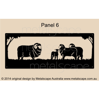 Panel 6 - Merino Ram, ewes x 2 & lamb