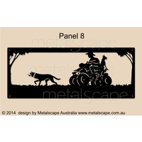 Panel 8 - Kelpie and Quad bike rider
