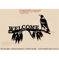 Branch and Magpie Welcome Sign