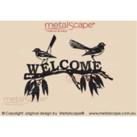 Branch and Wagtails - Welcome Sign