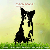 Collie Dog Sitting - Life Size