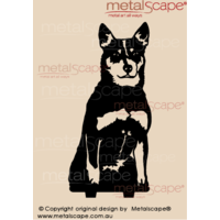 Blue Heeler Cattle Dog Sitting - Life Size