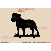 Staffordshire Bull Terrier Sillouette - Life size