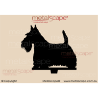 Scottish Terrier Silhouette on spike