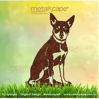 Working Kelpie Sitting - Life Size