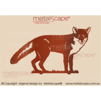 Fox image on spikes - Life Size