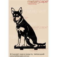 Working Kelpie Sitting (Butch) Life Size