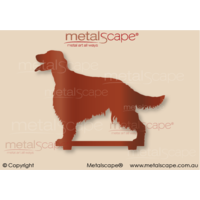 Irish Setter Dog Silhouette on spikes