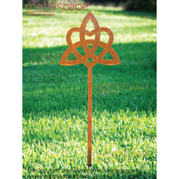 Celtic trinity knot on spike  - Large