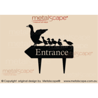 Duck and Ducklings Entrance House Sign