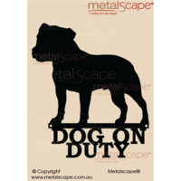 Dog on Duty Staffordshire Bull Terrier Silhouette