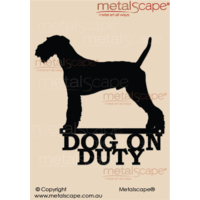 Dog on Duty Airedale Terrier