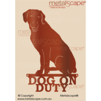 Dog on Duty Rhodesian Ridgeback