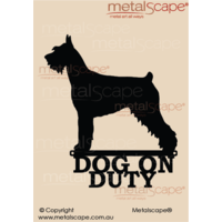 Dog on Duty Giant Schnauzer