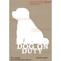 Dog on Duty Bichon Frise - White powder coated