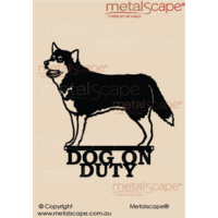 Dog on Duty Husky