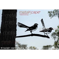2 Wagtails on tree mount spike