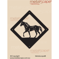 Wall Plaque - Horse Trotting