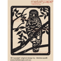 Powerful Owl in Tree Wall Plaque