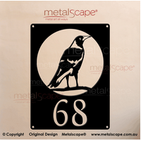Customised House Number Magpie