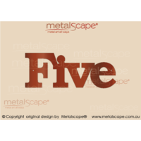 House Number - Text Contemporary Style
