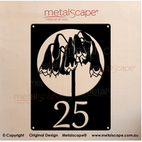 House Number Plaque - Christmas Bells