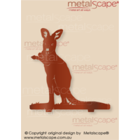Life size Kangaroo Joey - 3mm Corten Steel