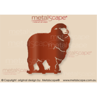 Merino Ewe B on Grass and spikes -Large Size