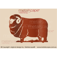 Merino Ram on Grass and Spikes -Large Size