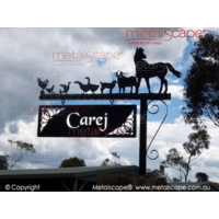 Medium Sign and Mounting Bracket with Animal Plaque - Various images